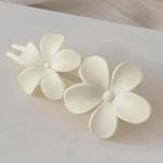 Elegant Flower Hair Clips for Women & Girls | Stylish Matte Floral Hair Pin for Bun & Half