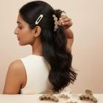 Pebble Design Hair Claw Clip, 4 Pieces