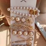 Pearl Hair Clips Set for Women & Girls |