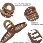 Korean Stylish Hair Claw Clip for Women | Strong Grip Metal Spring Bun Clip