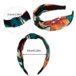 Fabric Hair Band for Women & Girls | Knotted Headband | Stylish Printed Hairband | Non Slip & Comfortable | Pack of 6