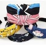 Fabric Hair Band for Women & Girls | Knotted Headband | Stylish Printed Hairband | Non Slip & Comfortable | Pack of 6