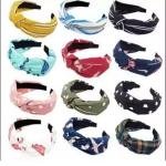 Fabric Hair Band for Women & Girls | Knotted Headband | Stylish Printed Hairband | Non Slip & Comfortable | Pack of 6