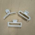 Pearl Hair Claw Clips for Women & Girls, Stylish Korean Design Non-Slip Strong Hold