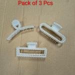 Pearl Hair Claw Clips for Women & Girls, Stylish Korean Design Non-Slip Strong Hold