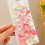 cute hair clip fancy hair clip flower Trend pack of 6