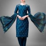 Fully Stitched Cotton Blend Kurti Pant Dupatta
