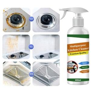 Kitchen Foam Cleaner Spray | Multipurpose Stain, Grease & Oil Remover Kitchen Cleaner