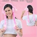 Fur Earmuffs with Long Ties, Soft Plush Winter Ear Warmers, Portable Lightweight, Random Colour, 1 Piece