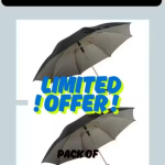 Combo Black Jumbo Umbrella of M Season Brand