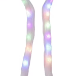 LED Light Up Bunny Ears Headband, Multicolor, Universal Fit, Battery Operated, Kids and Adults