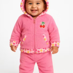 Winter Suit for Infants, Hooded Snowsuit with Fur Trim, Warm Fleece Holiday Outfit