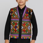 Kutchi Mirror Work Ethnic Waist Coat – Traditional Embroidered Koti for Navratri / Rajasthani Festivals