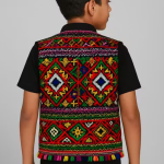 Kutchi Mirror Work Ethnic Waist Coat – Traditional Embroidered Koti for Navratri / Rajasthani Festivals