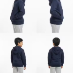 Blue Foma Zipper Faujibhai Hoodie for Boys