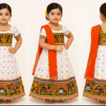 White Garbha Chaniya Choli For Girls