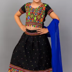 Yellow Bandhani Chaniya Choli For Girls