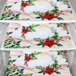 HD Premium Quality Fridge cover for Top with 1 Pec of handle and 3 pec of fridge mat - set of 5 pec