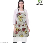 Kitchen Apron- Waterproof /Oil-Proof - Adjustable Aprons with Pockets for Women Men Washable - Pack of 1 (color As per availibility)