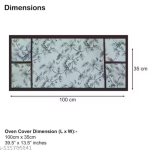 Krishna E premium quality water proof Fabric Fridge Cover with 1 pec Oven Cover,Water proof Fabric, Set of 2 pec