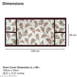 Krishna E premium quality water proof Fabric Fridge Cover with 1 pec Oven Cover,Water proof Fabric, Set of 2 pec