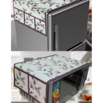 Krishna E premium quality water proof Fabric Fridge Cover with 1 pec Oven Cover,Water proof Fabric, Set of 2 pec