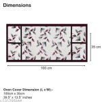 Krishna E premium quality water proof Fabric Fridge Cover with 1 pec Oven Cover,Water proof Fabric, Set of 2 pec