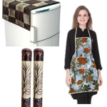 Classy Stylish Fridge Top Cover & Apron (Pack Of 2)