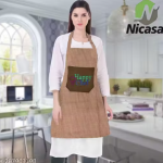 Kitchen Apron- Waterproof /Oil-Proof - Adjustable Aprons with Pockets for Women Men Washable - Pack of 1 (color As per availibility)