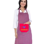 Kitchen Apron- Waterproof /Oil-Proof - Adjustable Aprons with Pockets for Women Men Washable - Pack of 2 (color As per availibility)
