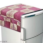 NICASA HD Premium Quality Fridge cover for Top with 1 pec handle and 3 pec fridge mats - Set of 5 piece