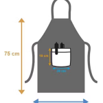 NICASA Kitchen Apron- Waterproof /Oil-Proof - Adjustable Aprons with Pockets for Women Men Washable - Pack of 2 (color As per availibility)