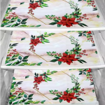 NicasaHD Premium Quality Fridge cover for Top with 1 pec handle set and 3 pec fridge mats - Set of 5 piece