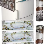 Premium Quality combo of fridge top, 2 handle cover and 3 mats-set of 6 pieces