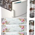 Premium Quality combo of fridge top, 2 handle cover and 3 mats-set of 6 pieces