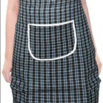 100% Cotton Apron Blue Check