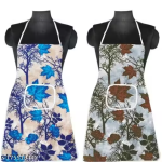 NICASA Kitchen Apron- Waterproof /Oil-Proof - Adjustable Aprons with Pockets for Women Men Washable - Pack of 2 (color As per availibility)