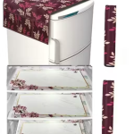 Premium Quality combo of fridge top, 2 handle cover and 3 mats-set of 6 pieces