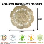 Samridhi Industries Round Shape Table Mat/Table Mat Round