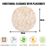 Samridhi Industries Round Shape Table Mat/Table Mat Round