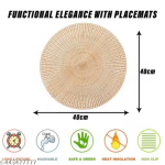 Samridhi Industries Round Shape Table Mat/Table Mat Round