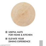 Samridhi Industries Round Shape Table Mat/Table Mat Round