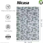 NICASA PVC 4 seater Centre Table Cover - SIZE (36 x 54) INCHES