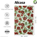 NICASA PVC 4 seater Centre Table Cover - SIZE (36 x 54) INCHES
