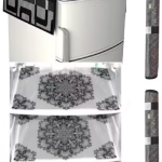 Premium Quality combo of fridge top, 2 handle cover and 3 mats-set of 6 pieces