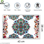 Nicasa HD Premium Quality Fridge cover for Top with 1 pec handle set and 3 pec fridge mats - Set of 5 piece