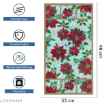 Nicasa HD Premium Quality Fridge cover for Top with 1 pec handle set and 3 pec fridge mats - Set of 5 piece