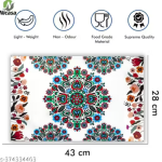 Nicasa HD Premium Quality Fridge cover for Top with 1 pec handle set and 3 pec fridge mats - Set of 5 piece