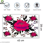 Nicasa HD Premium Quality Fridge cover for Top with 1 pec handle set and 3 pec fridge mats - Set of 5 piece