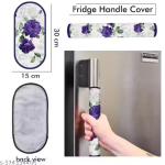 Nicasa HD Premium Quality Fridge cover for Top with 1 pec handle set and 3 pec fridge mats - Set of 5 piece